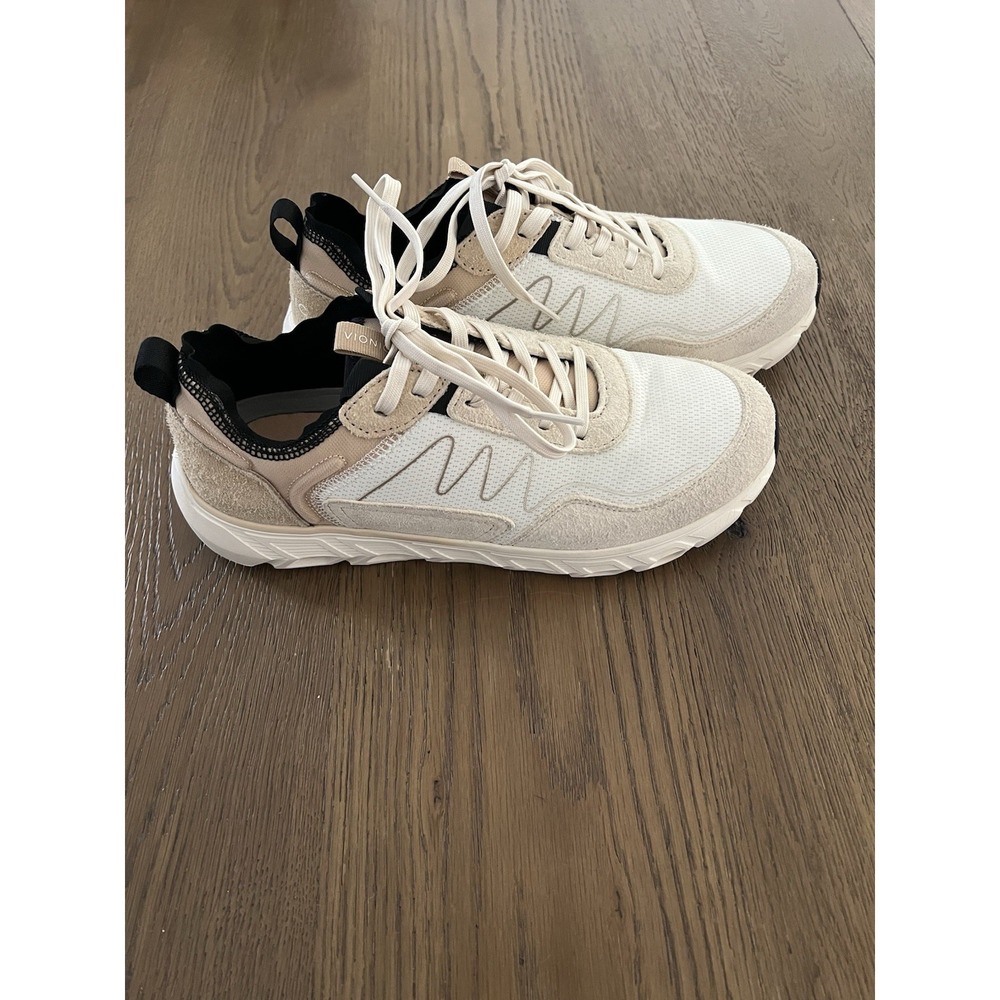 Vionic Women's Nimble Suede Lace Up Sneaker Cream Size 10